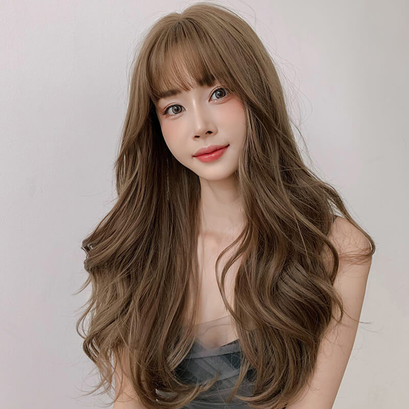 ふんわり ロング カール フルウィッグ (コスプレ用)