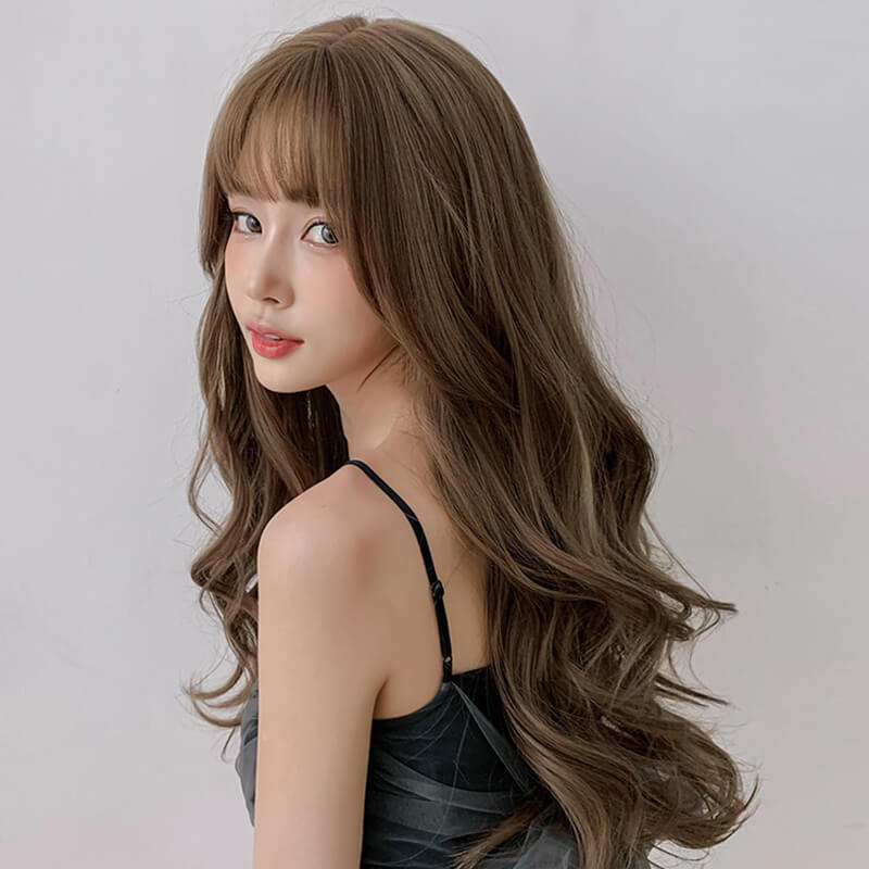 ふんわり ロング カール フルウィッグ (コスプレ用)
