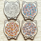 🎁Nice Christmas Gift🎅135-Piece Morandi-Colored Cat Shaped Wooden Jigsaw Puzzle