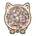 🎁Nice Christmas Gift🎅135-Piece Morandi-Colored Cat Shaped Wooden Jigsaw Puzzle