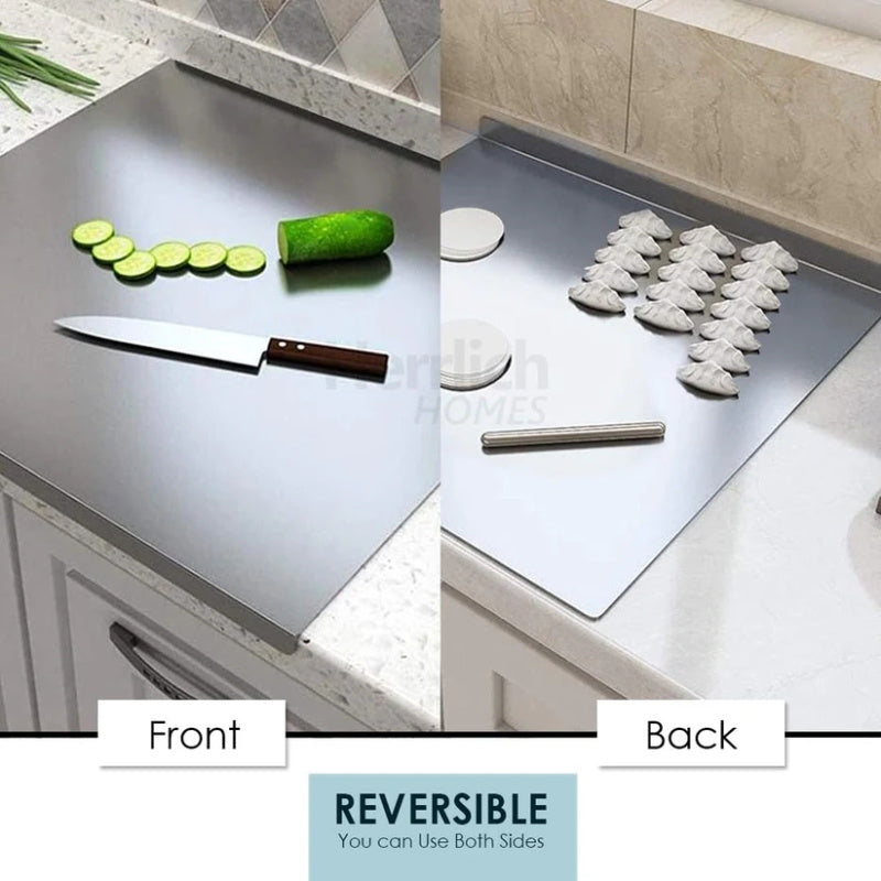 🔥LAST DAY⚡50K+ SOLD!🎁Stainless Steel Countertop Chopping Board