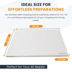 🔥LAST DAY⚡50K+ SOLD!🎁Stainless Steel Countertop Chopping Board